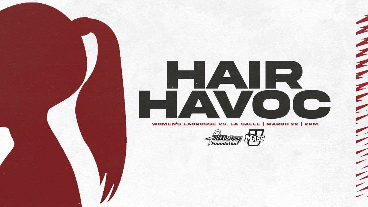 UMassLacrosse's tweet photo. Help us support the @HEADstrongFnd at our annual Hair Havoc game on March 22!
More on the Headstrong Foundation: https://t.co/EdVKXObI7d
Donate to our team page: https://t.co/oMxLTdUYR6
#Flagshipπ© x #GetStylin https://t.co/M7jltBEZB8