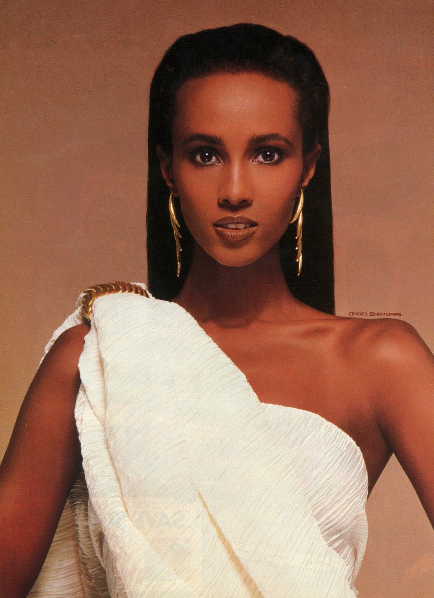 Iman photographed by Adrian Buckmaster, 1988