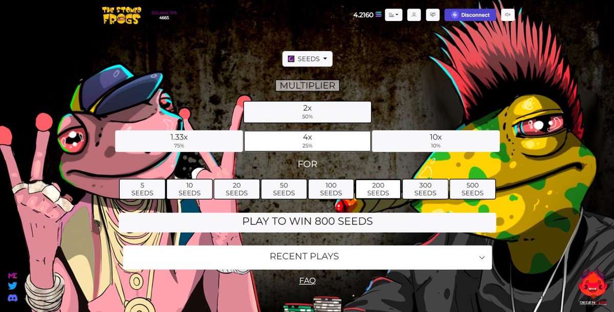 🚨 Exciting news for our holders!🚨 

Thanks to our partnership with <a href="/DegenLabs/">DegenLabs</a> we have launched our very own MultiFlip site🎉 

Flip in $SEEDS and Solana with up to 10x Multipliers and 1-click lightning fast transactions 

Play Now: seeds.multiflip.io