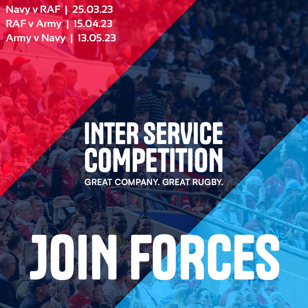 Less than two weeks to go until the opening matches of the 2023 Inter Service Championship. Three forces, three venues, three feasts of rugby - will we be seeing you at one of them? ow.ly/ejp150NgVhT