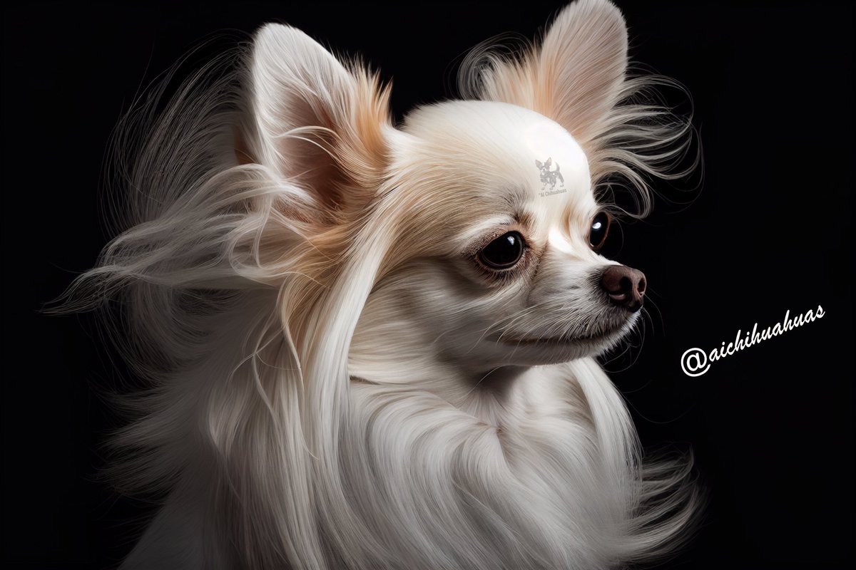 Hair so good, it's almost criminal 🐶 Our long-haired Chihuahua is a true standout, with a gorgeous coat and an even more beautiful spirit. #longhairdontcare #ChihuahuaLife #dogsoftwitter #Chihuahua #Chihuahuas #AIart #AIArtwork #midjourney #aichihuahuas