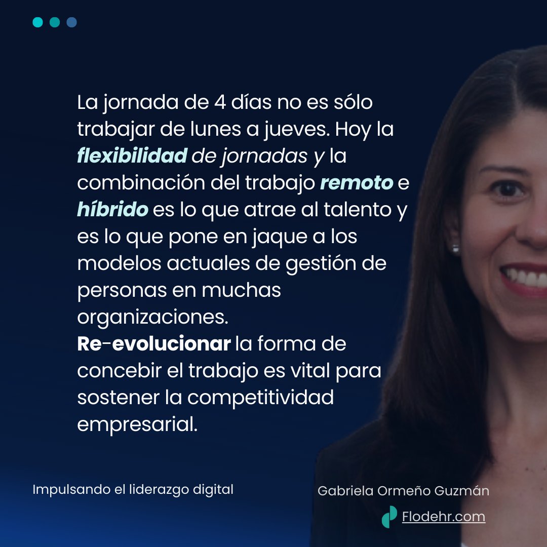 gabrielaormenog's tweet photo. Posponer la aplicación de modelos de trabajo diversos o retrasar la formación del liderazgo digital provocarán un incremento en la rotación y reducirán la satisfacción de los colaboradores. Re evoluciona tu forma de trabajar https://t.co/BfJK4zRSwb
#FlodeHR #liderazgodigital https://t.co/2tfeEnUyLf