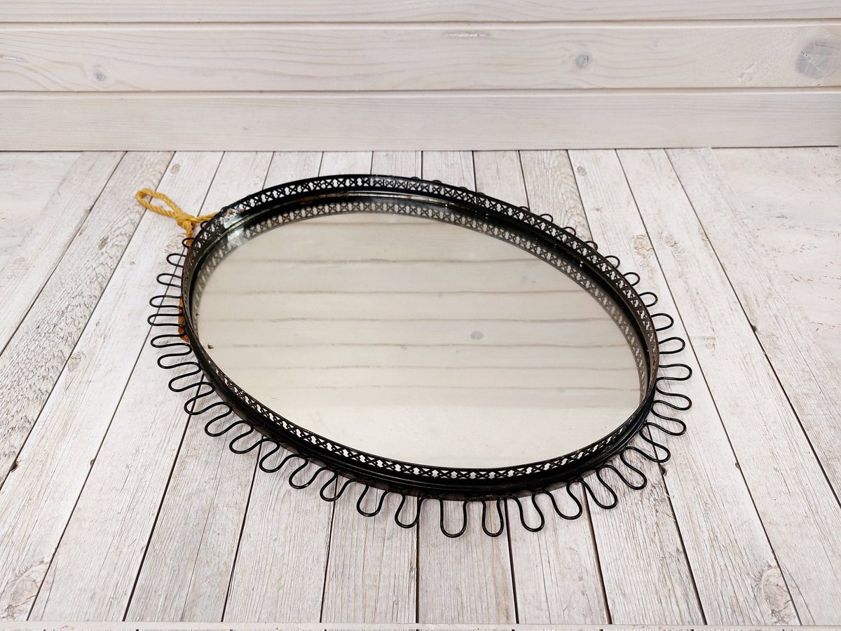WhiteSt19795102's tweet photo. Wall Iron Mirror 70's Black Oval Retro Mirror Entrance Decor Bathroom Bedroom Home Decor Handmade #black #entryway #wall #vinategmirror #mirrorblackframe #ovalironmirror70 #bathroommirror #entrancemirror #retromirror https://t.co/lSZc1FSOah https://t.co/KfwYWe7Sta