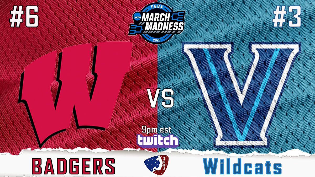 We tip of the NCAA tourney tonight at 9pm est on TWITCH. We have a great matchup between #6 Wisconsin vs #3 Villanova. Show up and show out <a href="/iNetworkSports/">iNetwork</a> <a href="/iNetworkEsports/">iNetwork eSports Team</a> @college_esports <a href="/SupportingStre3/">Network GG</a> <a href="/streamviewers/">I support Small Streamers</a> <a href="/GamerGrowth/">GamerGrowth</a> <a href="/MiMi_Iink/">MiMi ®</a> <a href="/CaveaIO/">CAVEA</a>  twitch.tv/sgba2kleague