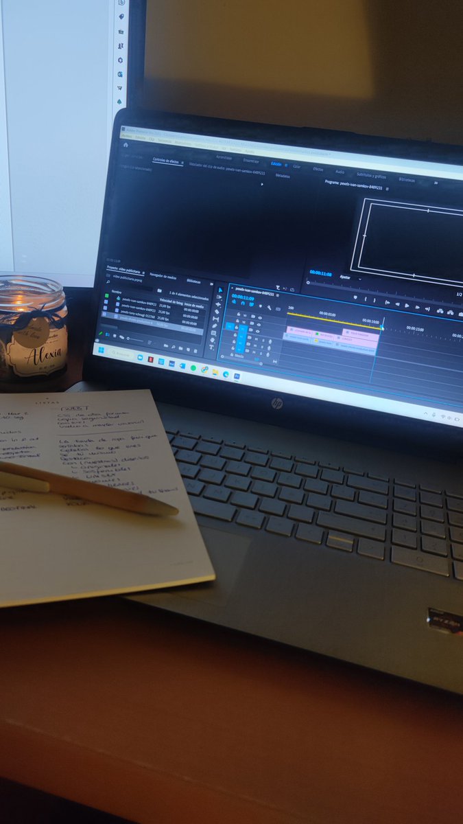 Hoy toca tarde de #premiere para acabar de darle forma al proyecto con el #videopublicitario 💻