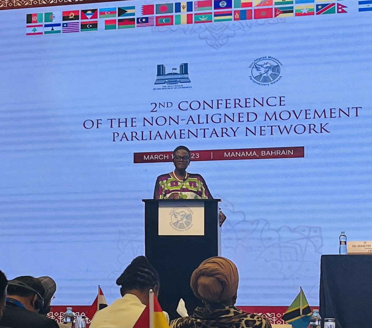 Speaking at #Manama Conference of #NAM Parliamentary Network, head of the Tanzanian delegation underlined the importance of adherence to the founding principles of NAM #NAMPN2023 #ManamaConference