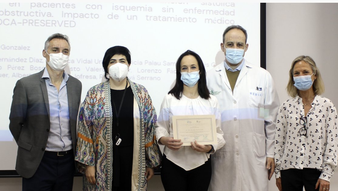 Enhorabuena <a href="/EvaRumiz/">Eva Rumiz</a> por el premio a INOCA-PRESERVED de la Fundacion del <a href="/HGUVALENCIA/">HOSPITAL GENERAL</a>