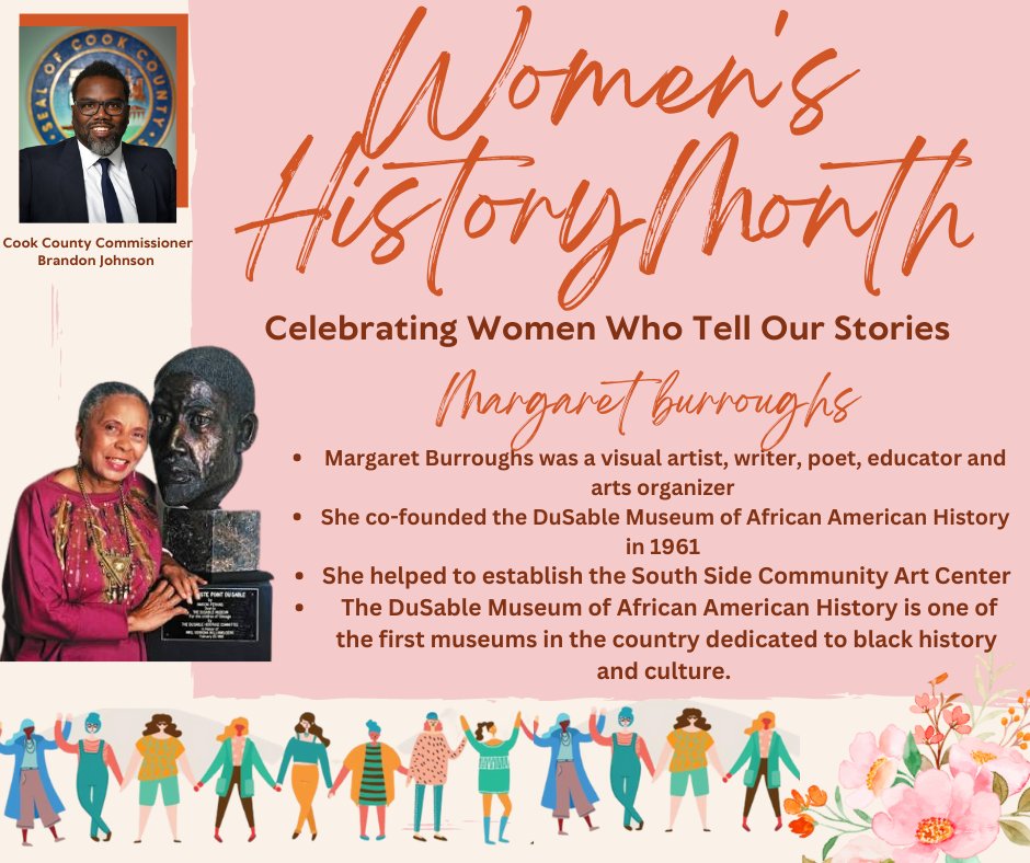 Today, we celebrate Margaret Burroughs! Thank you, for all that you have done to highlight and preserve our history and culture. #celebratewomenshistorymonth #ccd1