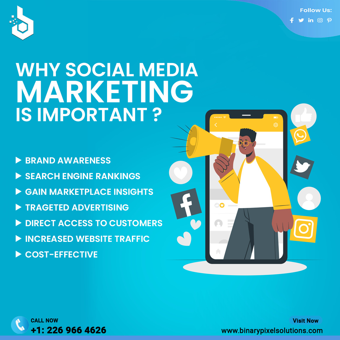 binarypixel_'s tweet image. Unlock the full potential of your business with our expert social media marketing services

➡Get in touch with us for more information: binarypixelsolutions.com/social-media-m…

#BinaryPixel
#SocialMediaMarketing #DigitalStrategy #OnlineBrand #Canada #Toronto #Montreal #Vancouver #Calgary