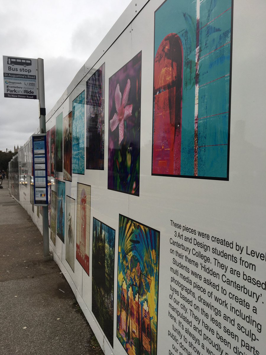 CT1Connie's tweet photo. I’m very pleased that street art like this decorates a builders hoarding in #BartonWard https://t.co/Gyk6RtY8Gv