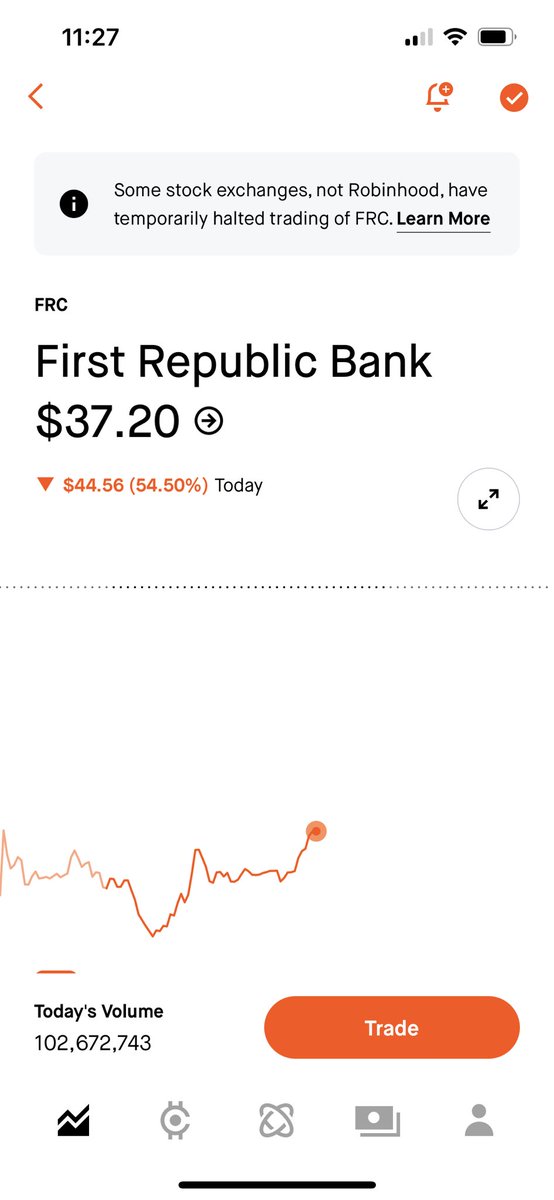 Look at top disclaimer… yes <a href="/robinhood/">Robin Hood</a> you did… you’ve halted trading - how is this legal?