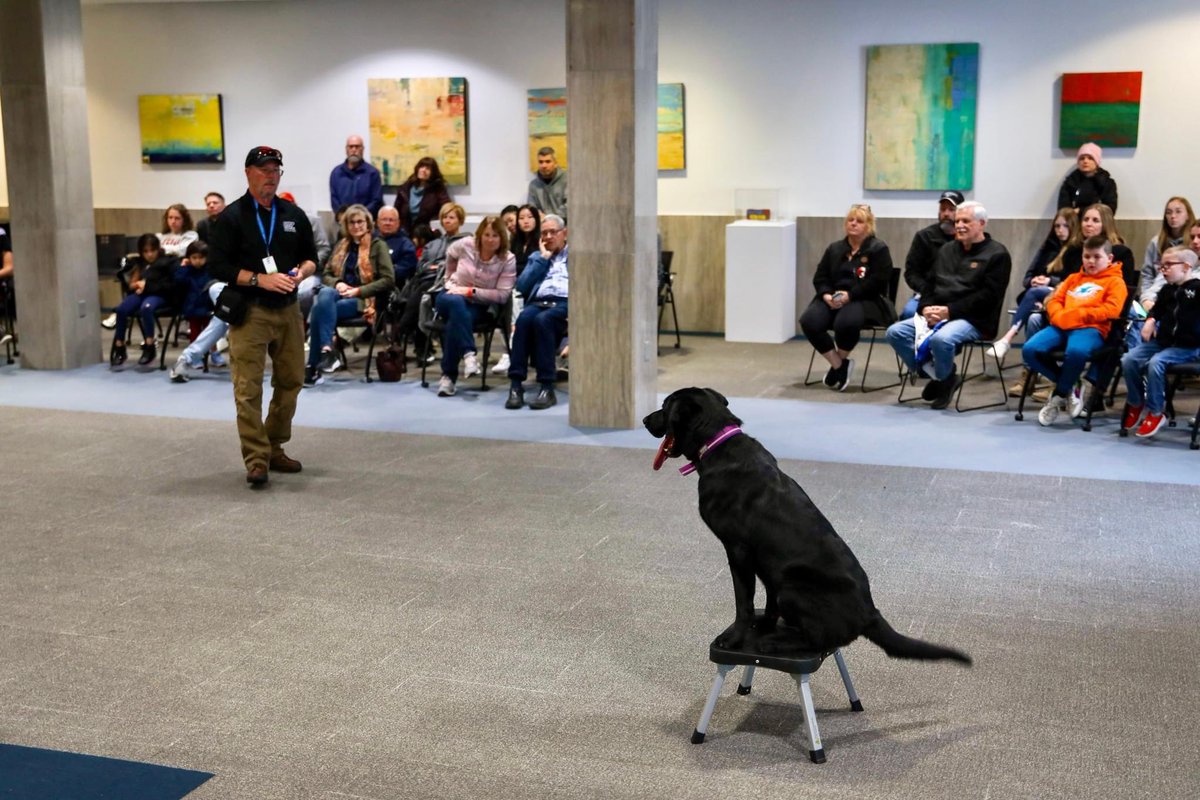 Spending part of our spring break at the Oklahoma City National Memorial &amp; Museum. Today they hosted a search and rescue dog demonstration! 

You can see all the planned activities here —> MemorialMuseum.com/events