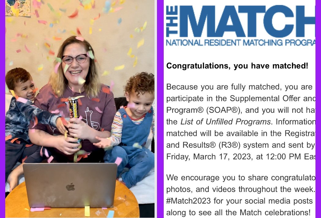 I’m officially going to be an OBGYN!! So grateful to everyone who helped me get this far, especially my boys who motivated me on my hardest days. This is for you 🥹  #match2023 #residencymatch #medical_students #medicalschool #matchday2023 #MatchDay