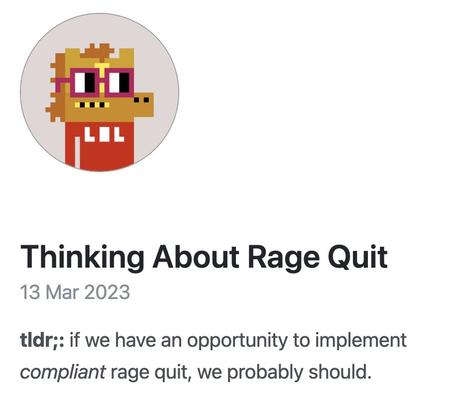 4156 on X: new blog, who dis first post is about rage quit: https