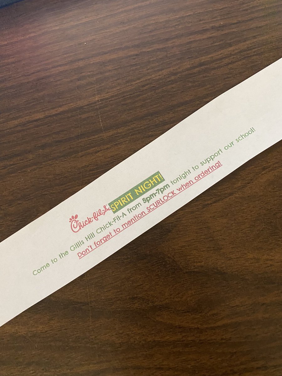 WilliamsT2nd's tweet photo. Meet us TONIGHT! At  @ChickfilA  by Gillis Hill. Come support @Scurlockbears for Spirit Night! 🐄 🐻 ❤️💚 https://t.co/n8cIEUexTn