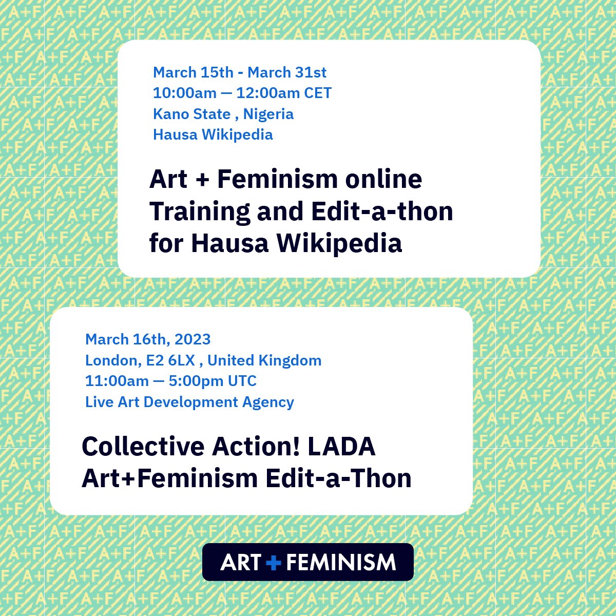 Art+Feminism tweet media