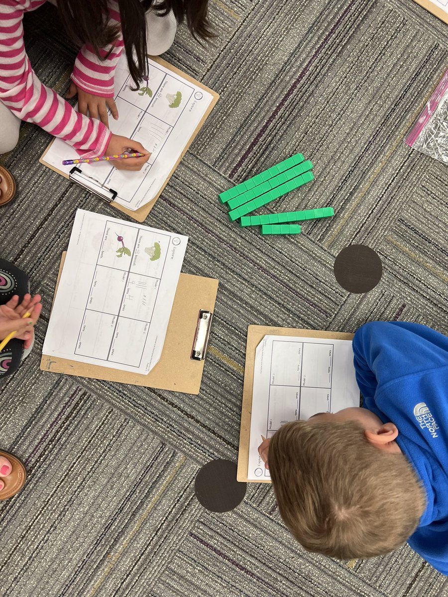 Helping Farmer Ben count his vegetables to sell at the market! Loving this hands-on math from @STEMscopes! #windsongstrong @ProsperISD @windsongelem #mathintherealworld