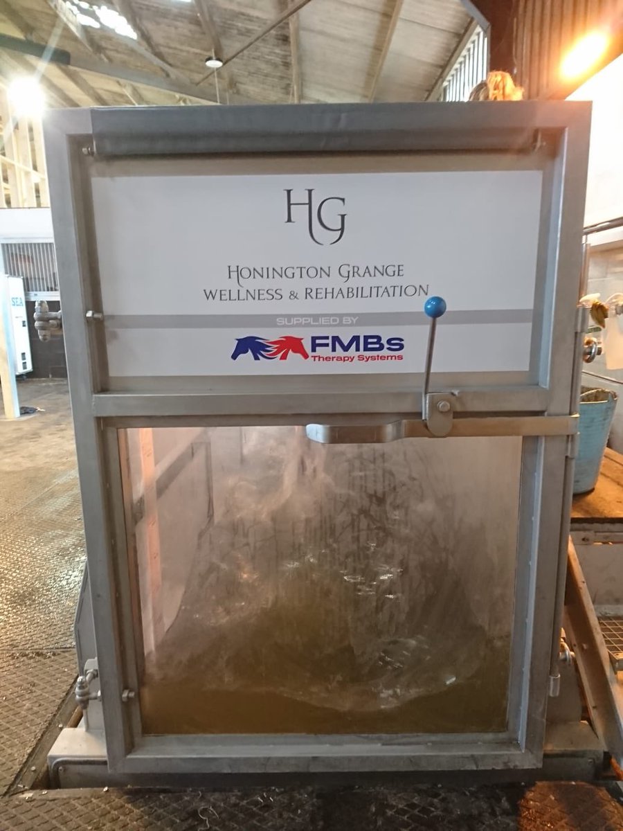 SignsXGrantham's tweet photo. Something a little different today as we fitted graphics to a therapeutic water treadmill for rehabilitating horses. #bespoke #signage #solutions #grantham #newark #boston #bourne #spalding https://t.co/EEJMF6co3P