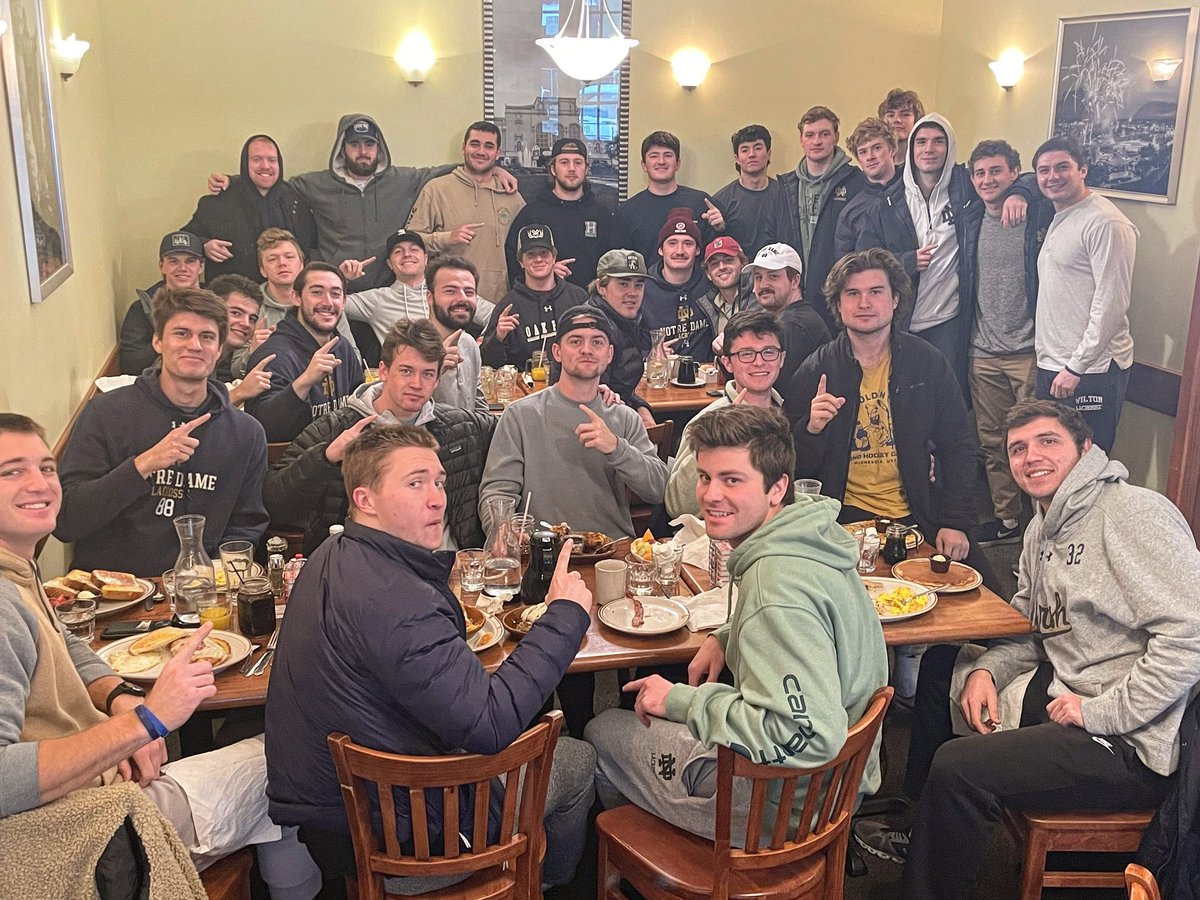 Nothing says Spring Break like brunch at PEGGS! <a href="/NDlacrosse/">Notre Dame Lacrosse</a> ☘️🥍