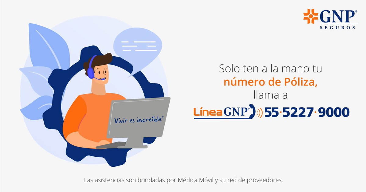 gnp_mx's tweet photo. Con tu Seguro Médico GNP a través de tu membresía #MédicaMóvil cuentas con orientación psicológica, nutricional, legal y más. 👉 Solicítalas en Línea GNP al 55 5227 9000. Para más información, acércate a tu #AgenteGNP #Viviresincreíble https://t.co/1AA0btfrKe