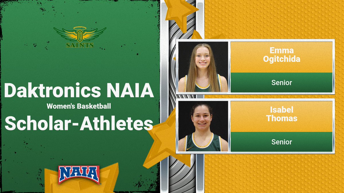 Daktronics NAIA Women's Basketball Scholar-Athletes: pcsaints.com/article/3235