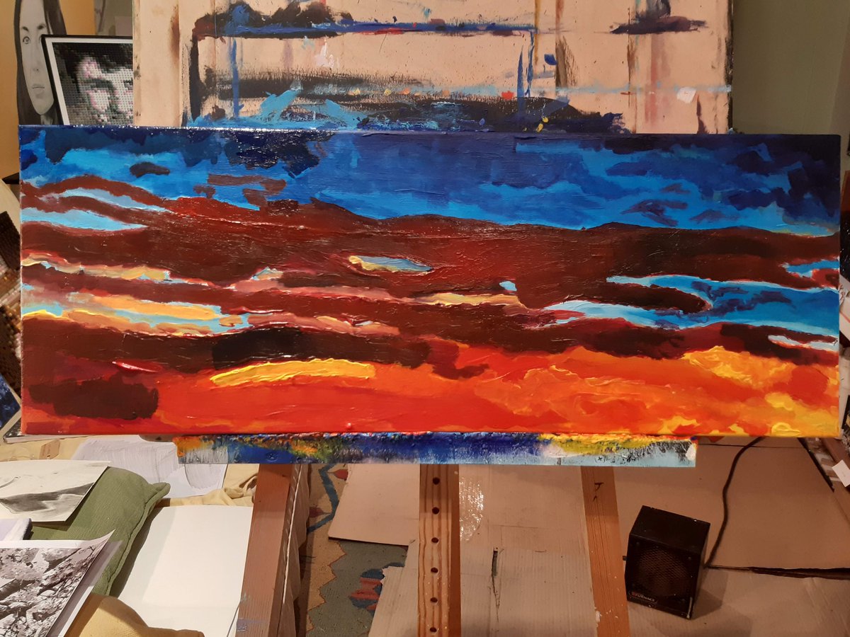 JohnGM_ARTIST's tweet photo. FURTHER progress!

#art #artist #painting #acrylicpainting #clouds #sunset #sunsetpainting #cloudscapepainting #cloudscape https://t.co/PuBic9irrQ