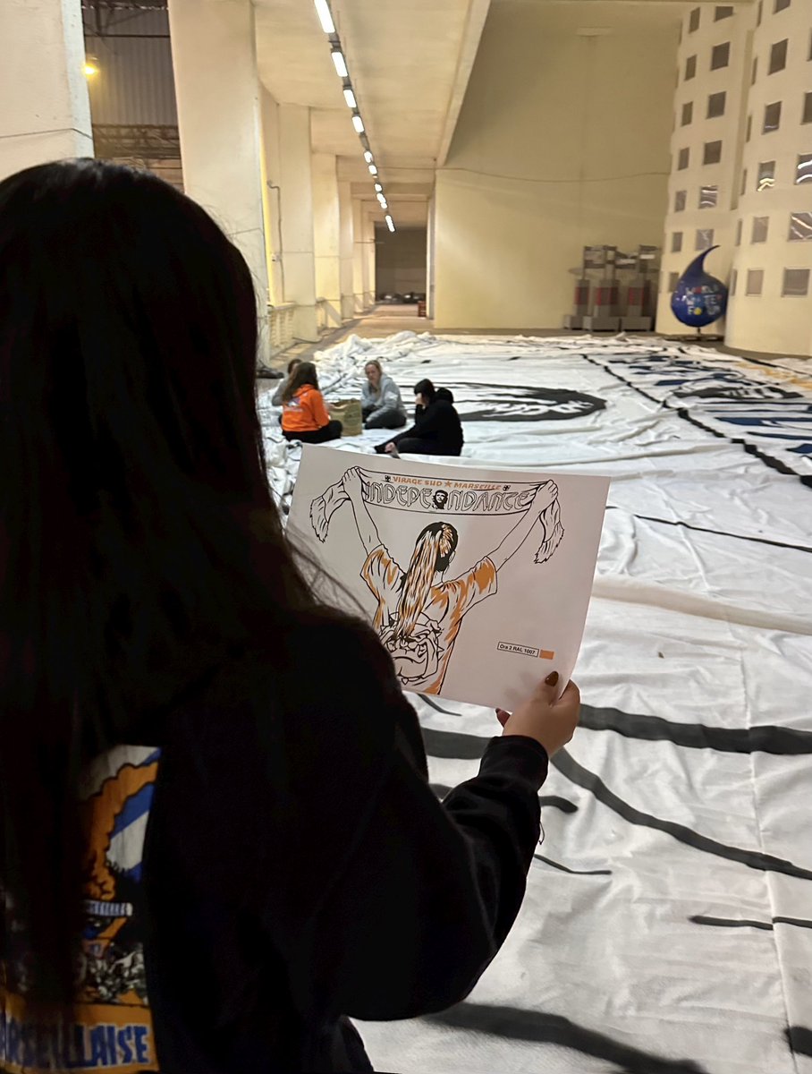 The iconic <a href="/Winners1987/">South Winners 1987</a> of Marseille’s Sud Virage unveiled a special TiFo during yesterday's game designed and created by its female members 

"It's important to us," <a href="/Marine__Ramos/">Marine Ramos 🐺</a> told us. "Because it's the first time in France that an Ultras tribune has put women first."