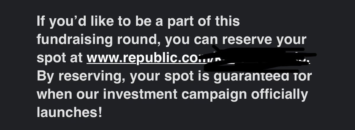 I love this company’s products, but it strikes me as red flag when you try and raise money from customers like this