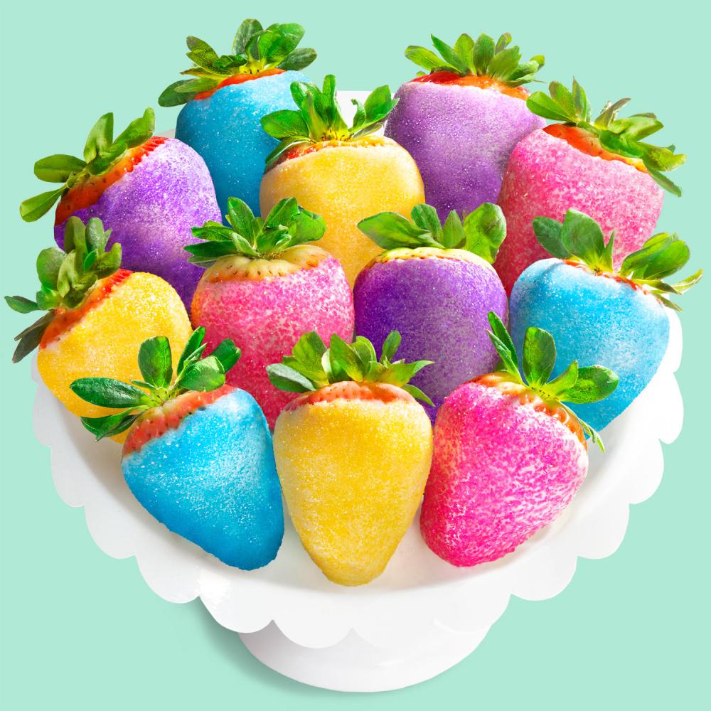 agiftinside's tweet photo. Just 7 days until the first day of Spring and boy oh boy are we ready! Celebrate the beginning of Spring in the happiest way! Dipped in deliciously sweet white chocolate, and dusted with a rainbow of sanding sugars. They are the best gift when you just need to send a little love! https://t.co/nRmE8gAMri