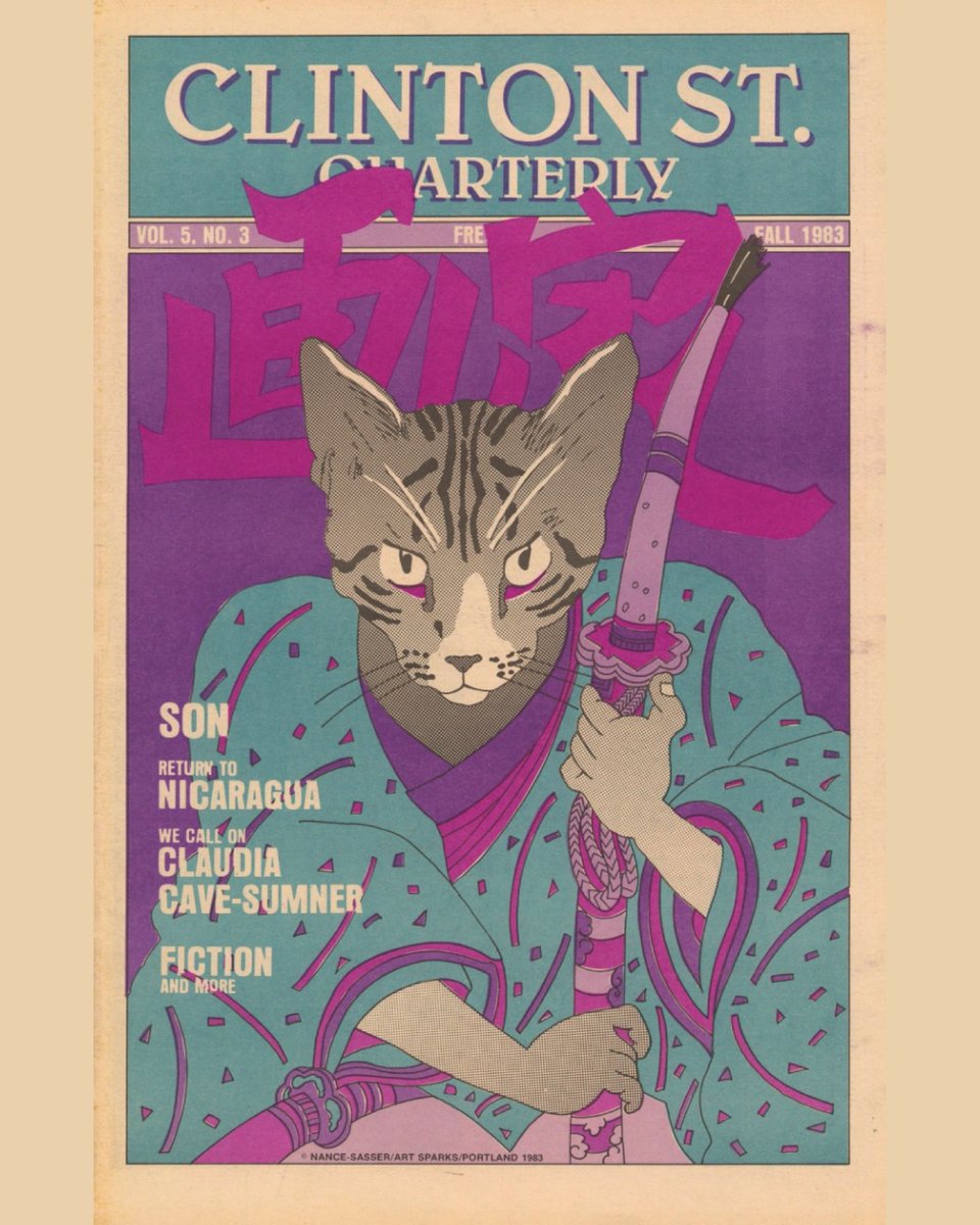 CSQ1979's tweet photo. Check out some more creative covers from Nance-Sasser (Fall 1983), Matt Wuerker (Spring 1985), Anton Kimball (Summer 1984), and Mary Robben (Summer 1982).

#ClintonStreetQuarterly #CSQarchive #PSULibrary #newspaper #newsarchive #archive #bookhistory #PDXartist #portland #covers https://t.co/3gFCUWuJ1r