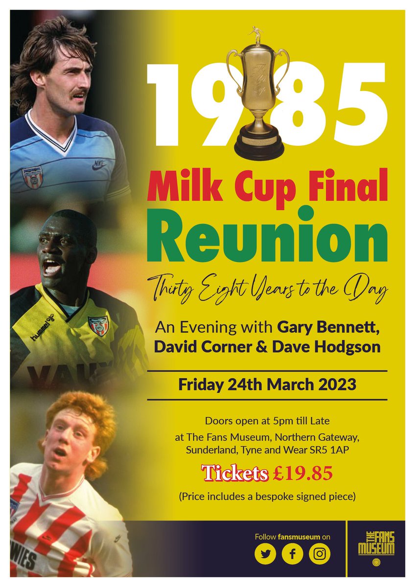 Tickets are going very well, and no doubt a great night it will be too 🙌🏻⚽️🙌🏻⚽️

Drop us a message to secure your tickets, only 60 available. <a href="/benno_4/">Gary Bennett MBE</a>