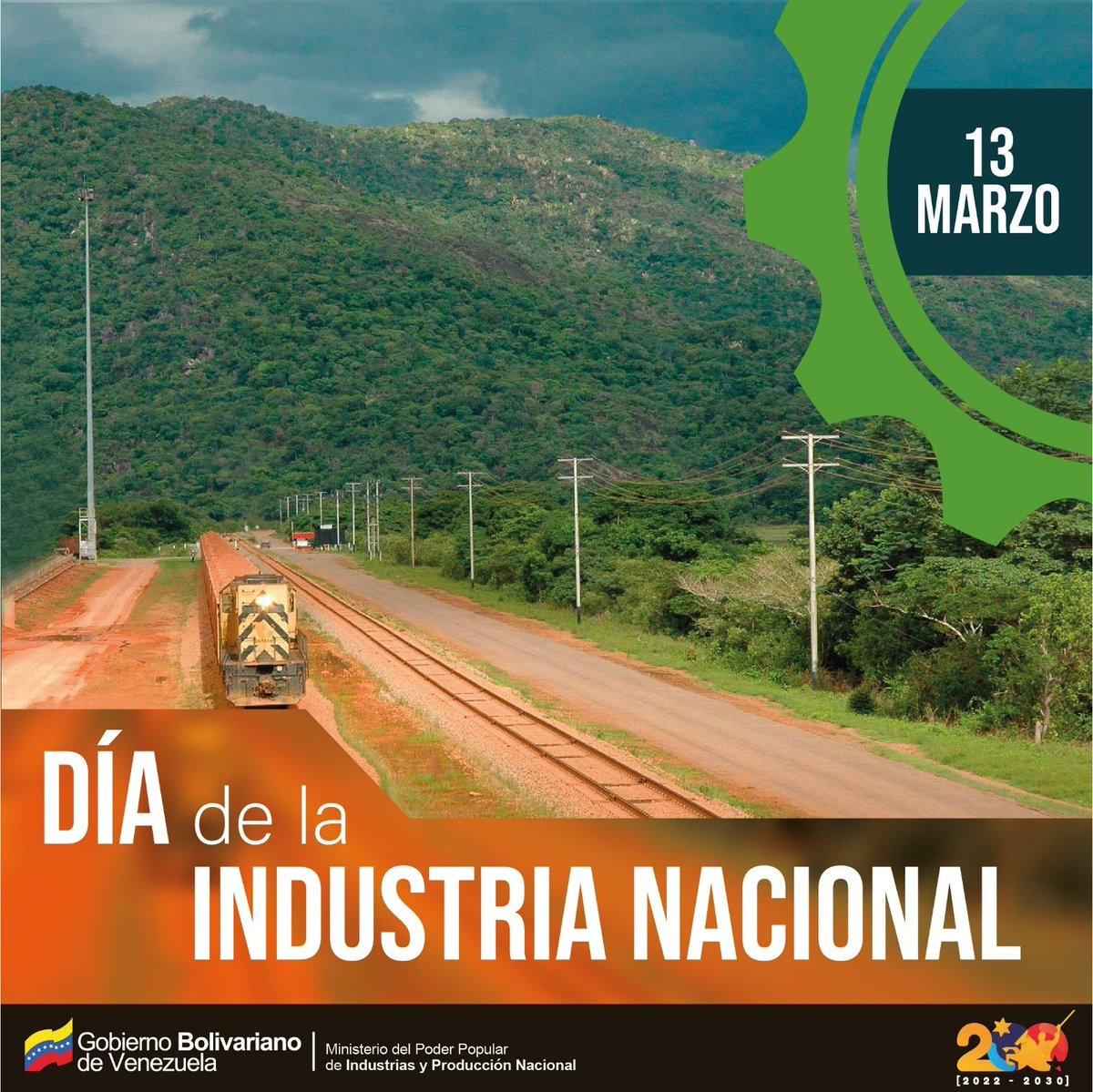 CVG_Oficial's tweet photo. Hoy #DíaDeLaIndustriaNacional celebramos el esfuerzo y compromiso de cada uno de los trabajadores, que siguen apostando al crecimiento y evolución del mundo industrial en nuestro país. ¡Juntos vamos creando la Venezuela potencia!

#ChávezDelMundo #IndustriaNacionalAvanza https://t.co/OEohSejHGo
