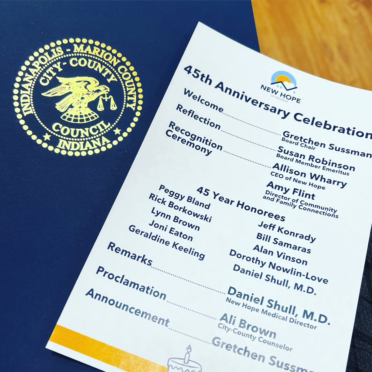 I was honored to present <a href="/NewHopeIndy/">New Hope of Indiana</a> with a proclamation honoring their 45 years of working with people with intellectual and developmental disabilities. They do such great work ensuring that everyone is treated with dignity and given the support they need to thrive.