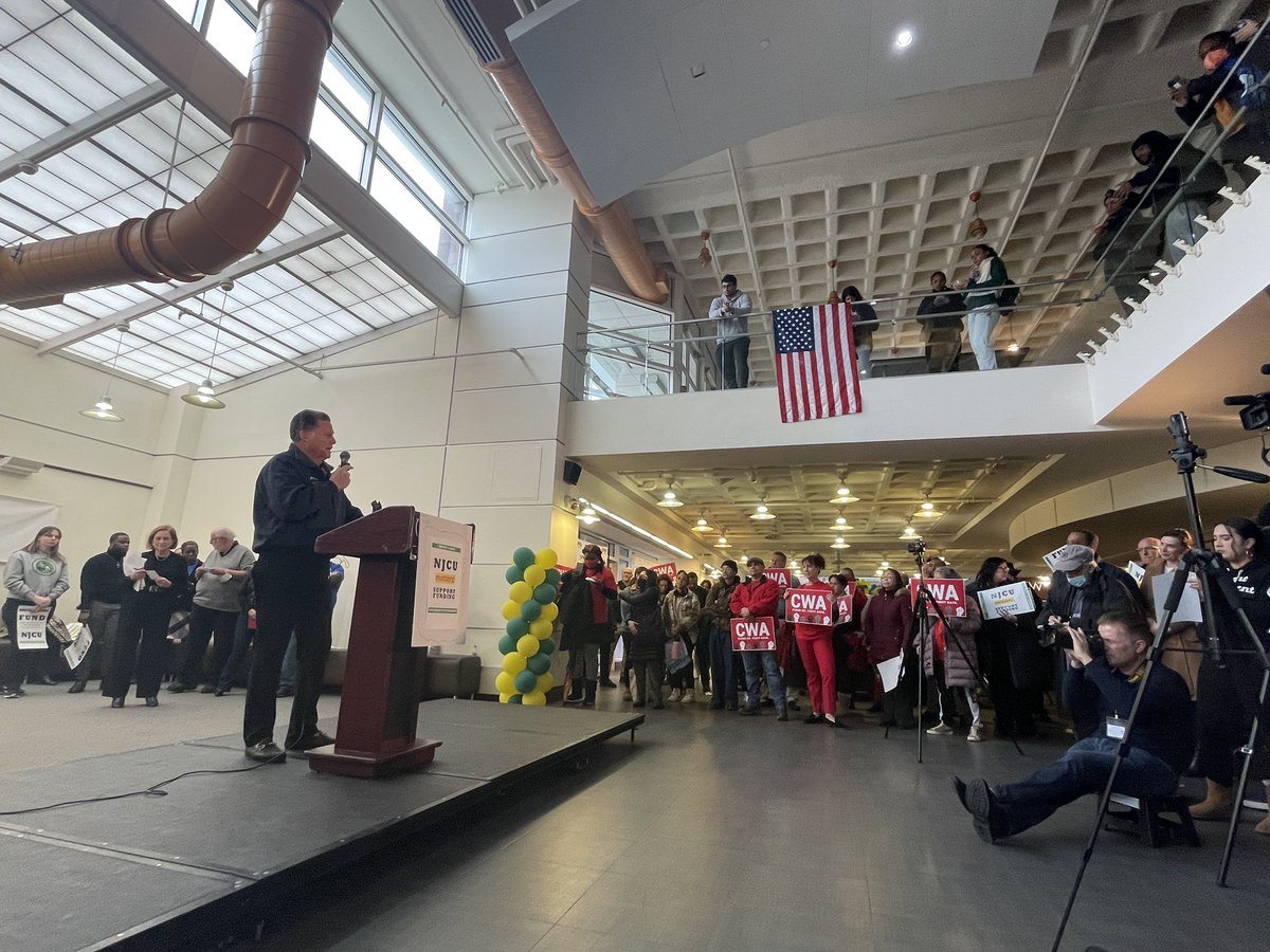 .<a href="/NJAFLCIO/">New Jersey AFL-CIO</a> <a href="/PresWowkanech/">Charles Wowkanech</a>: We need to tell every NJ legislator to vote NO on the budget unless that budget funds NJCU. If they don’t stand with us, we don’t vote for them come November. #FundNJCU <a href="/aftlocal1839/">NJCU AFT Local 1839</a> @aftnj