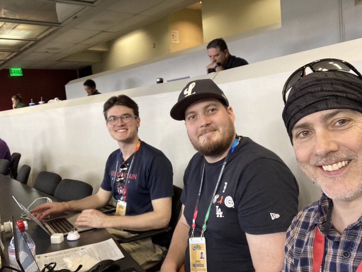 batflips_nerds's tweet photo. Not one, not two, but THREE Brits in the press box

Welcome Ren @renquantrill of @GB_Baseball #LetsGoGB https://t.co/r14R9evPYh