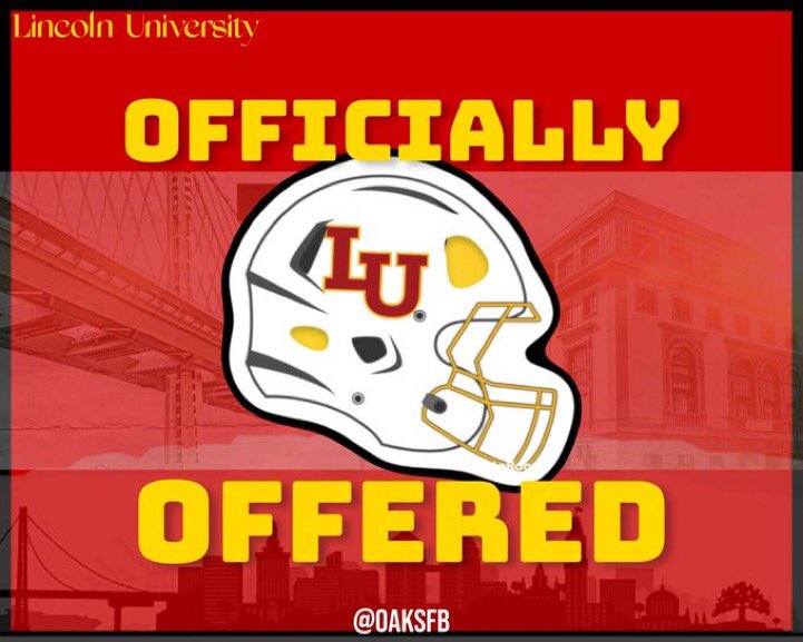 Blessed to receive an offer from Lincoln University <a href="/oaksfb/">Lincoln University Football</a>