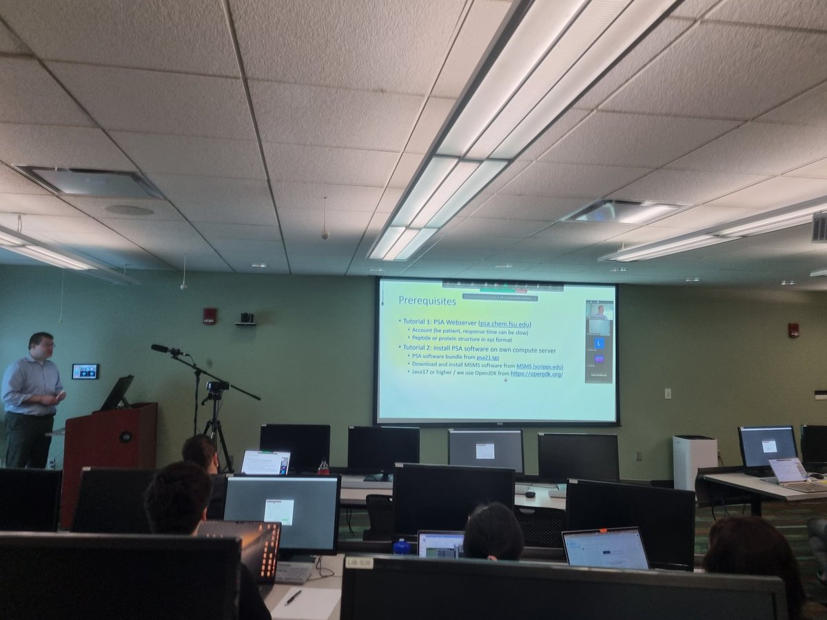 BleiholderFSU's tweet image. Morning sessions with coffee break and lunch to fuel the students' brains #SummerSchool #computationaltools #ionmobility #moleculesstructure #PSA #SRA
@ChemistryFsu
@asmsnews 
@ISIMSSociety 
@FemalesInMS