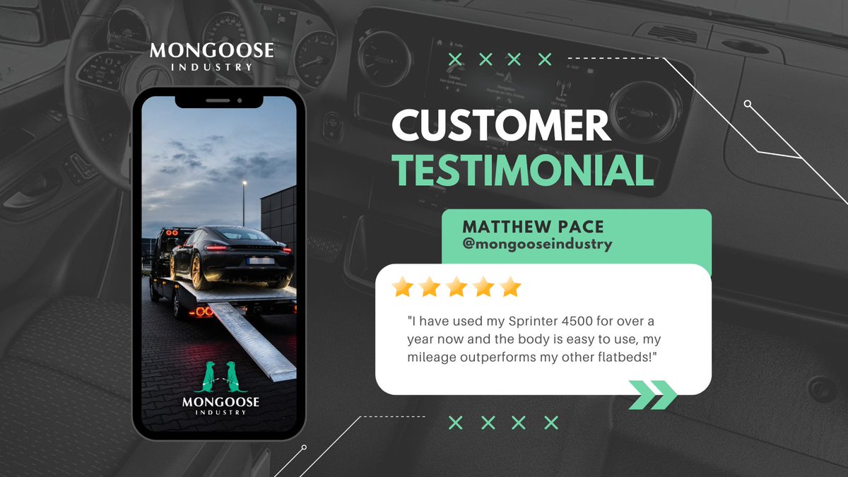 Nothing makes us happier than hearing from our amazing customers! 🤩We can’t wait to keep on impressing you with our truck bodies! #CustomerLove #HappyReviews #mongooseindustry #flatbeds