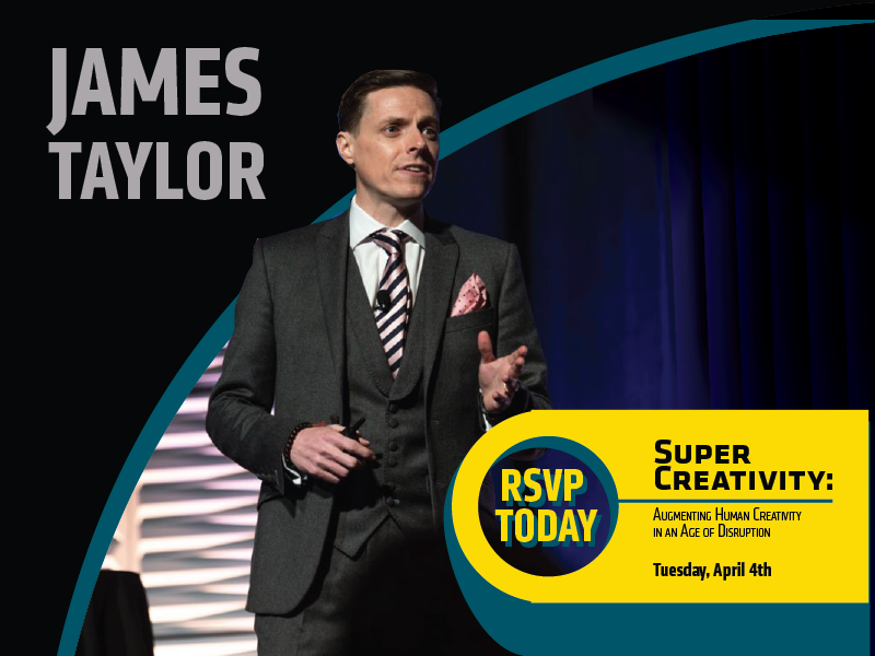 In less than a month, local #FamilyBusinesses will have the chance to unlock the creative potential within their teams. 

RSVP today, to join us at a keynote &amp; workshop by <a href="/JamesTaylor_me/">James Taylor FRSA | Keynote Speaker 💡</a>, a world renowned speaker.
wichita.edu/super-creativi…

We look forward to seeing you there!
