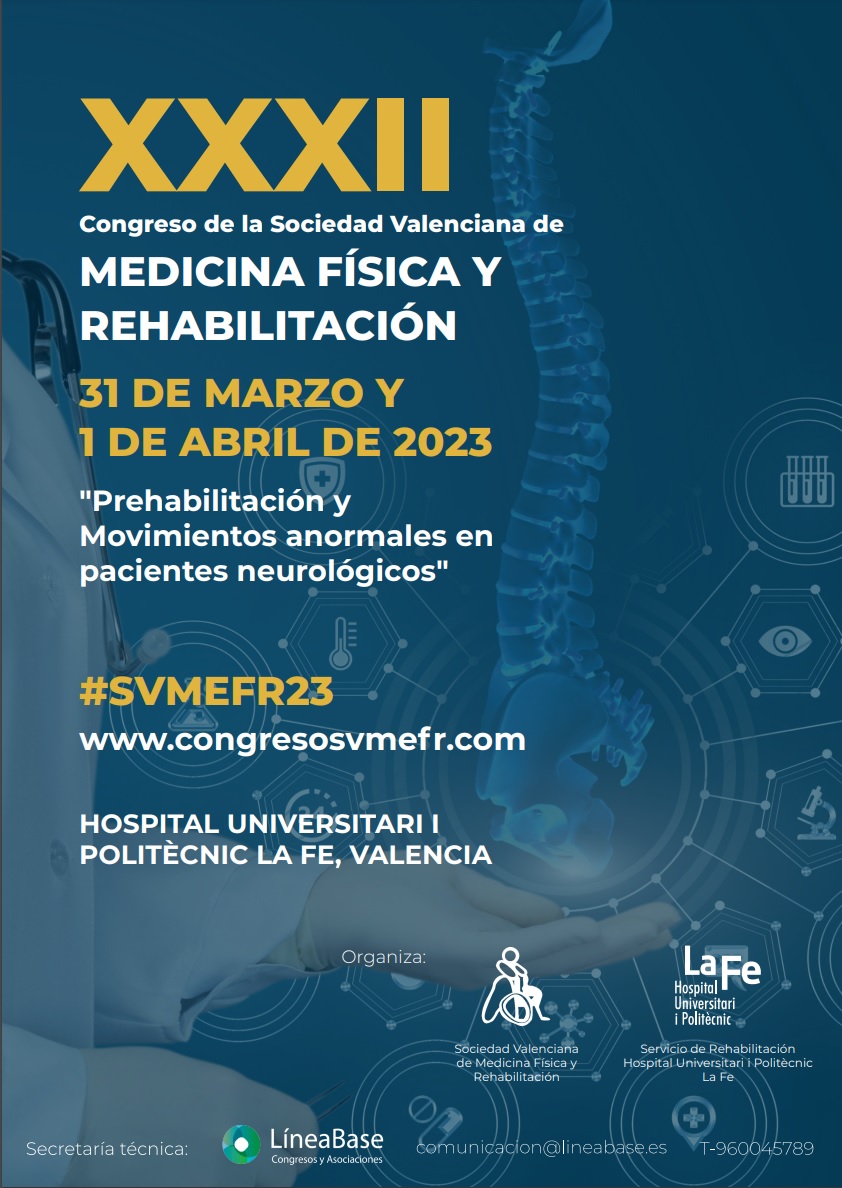 ibv_org's tweet photo. No te pierdas el XXXII #Congreso de la Sociedad Valenciana de #medicina Física y #rehabilitacion organizado por @SERMEF_es.
Estaremos en el stand nº2, con nuestro producto #eValanz.
📅 Del 31/03/ al 01/04
📍 @HospitalLaFe
¡Te esperamos! ✍🏻 https://t.co/P393djaenO
#SVMEFR23 https://t.co/Inp2TbOhNU