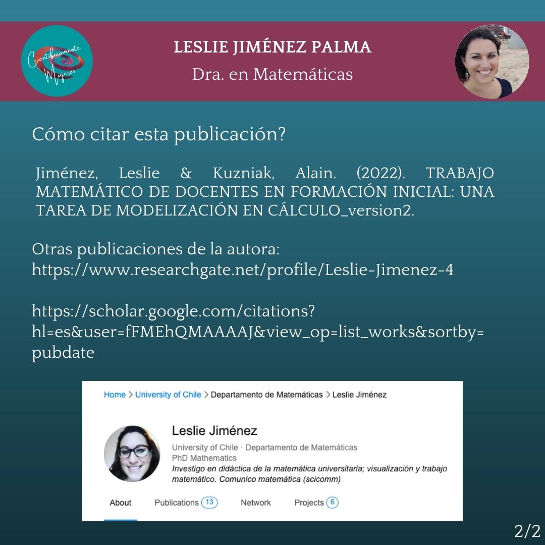 cientificaMujer's tweet photo. Iniciativa para visibilizar las publicaciones de autorías femeninas y así contribuir a disminuir la brecha de citaciones que reciben los artículos de científicas.

Les compartimos una publicación de Leslie Jiménez Palma. Doctora en Matemáticas. @ljimenez83 
👇 https://t.co/PsrH9u4Jz3
