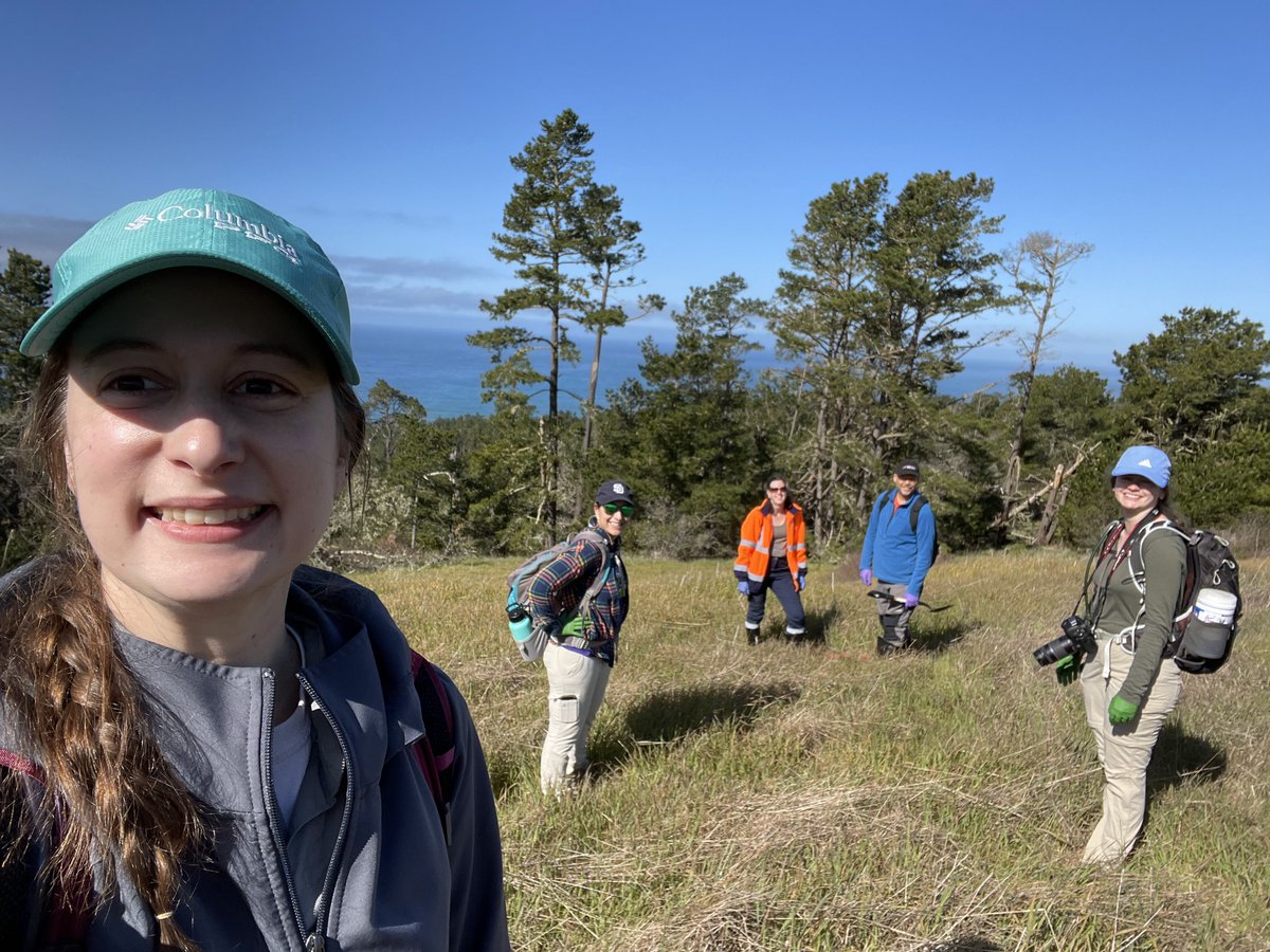 wsubio's tweet image. The Rua Lab visited native stands of Pinus radiata along the central California coast over Spring Break to sample the soil microbiome. Scion employees Dr. Steve Wakelin and PhD student Sarah Addison also joined them. @megrua @MicrobiomeTree