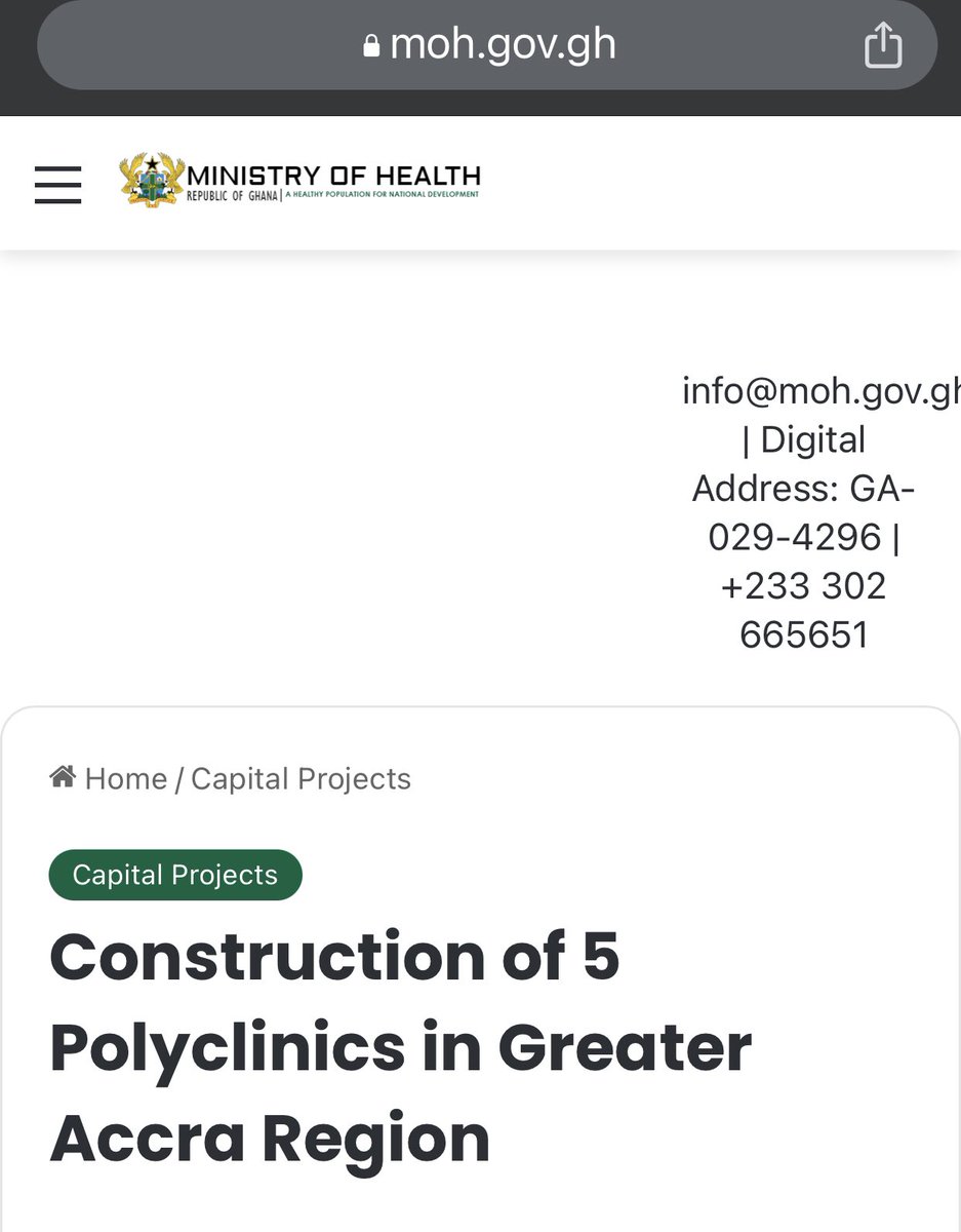 OoooKuntu's tweet photo. HEALTH INFRASTRUCTURAL PROJECTS: 

Construction &amp; Completion of 5 Polyclinics in the Greater Accra Region at Obojo (Adentan), Ashaiman, Bortianor, Oduman &amp; Sege by February 2019
#HealthForAll #NPP 
#BuildingGhanaTogether 
@justinkfrimpong @RAahiagbah @NPPHQ 
1/5 https://t.co/G3hw6mcgWE