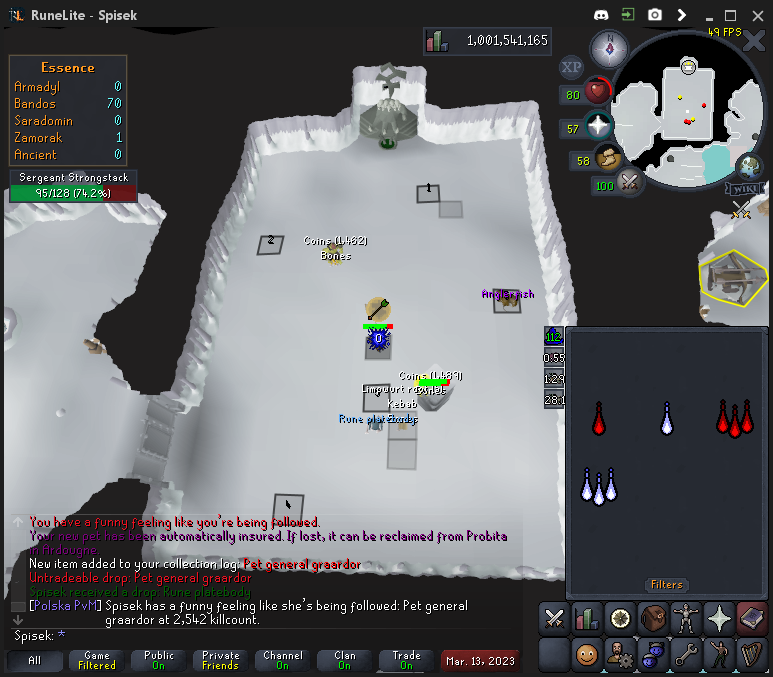 Spisek2's tweet photo. #47 pet general graardor, 2542kc https://t.co/2IYArKelv4