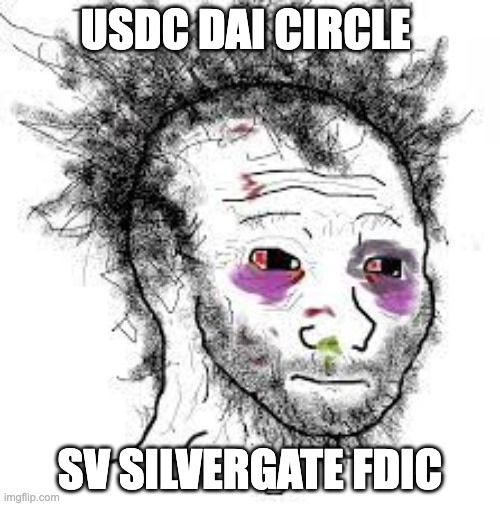me got brain damage this weekend 

#Bitcoin #BTC #USDC <a href="/circle/">Circle</a> #DAI @MarkerDAO_ #USDT #Tether  #BUSD #Crypto #cryptocurrency #Cryptonewsfeed #Cryptotrader #CryptoCommunity #Depeg #USD #Dollar #Stablecoins #CryptocurrencyExchange <a href="/coinbase/">Coinbase 🛡️</a> #cryptoinvesting