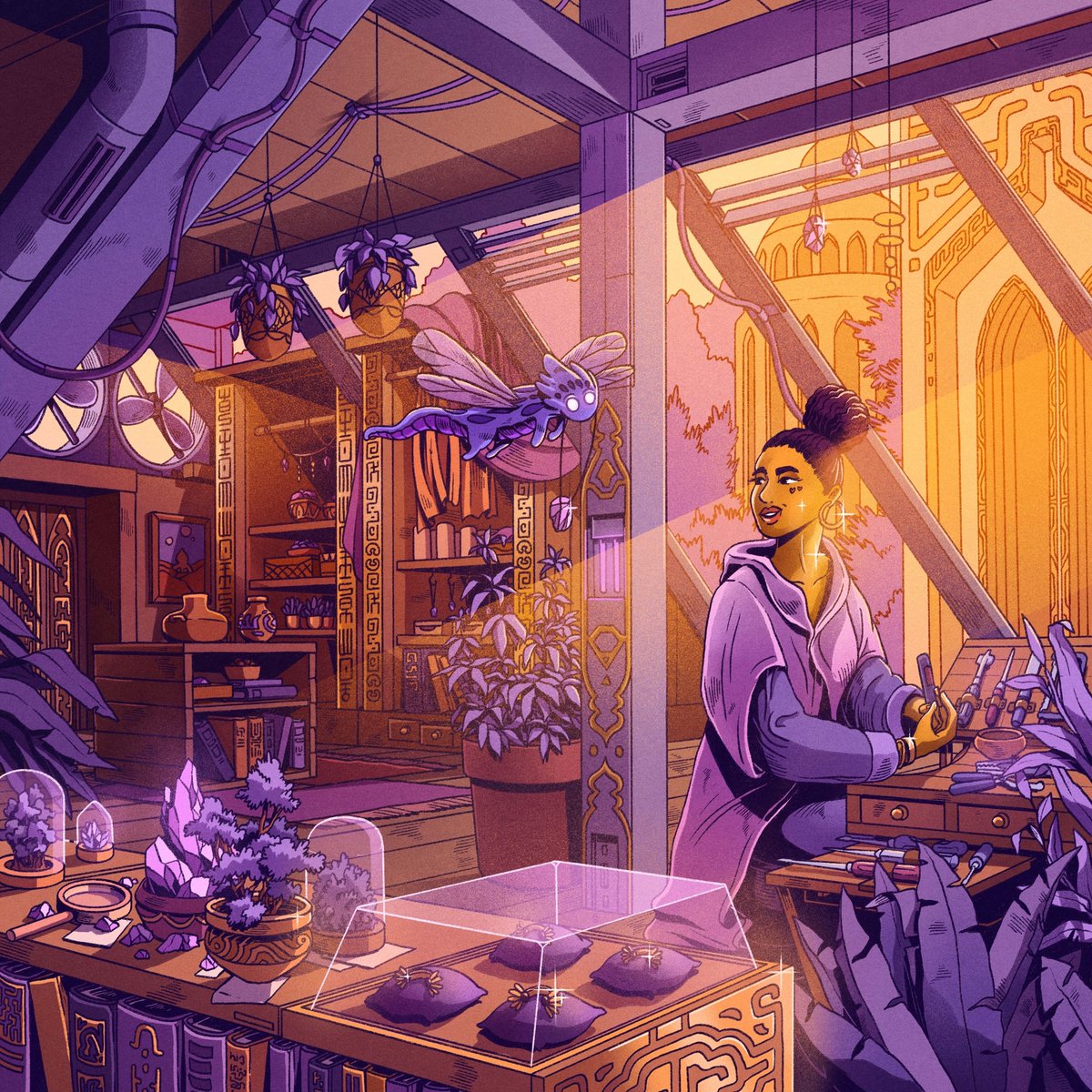 Noora is working on something very special in her workshop... ✨

Can you guess with who?