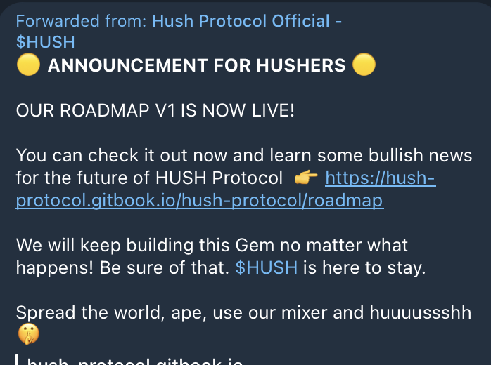 hushprotocol's tweet photo. The Roadmap is Live!!!

https://t.co/NJVc2CmFYU https://t.co/BbMmWUMcXx