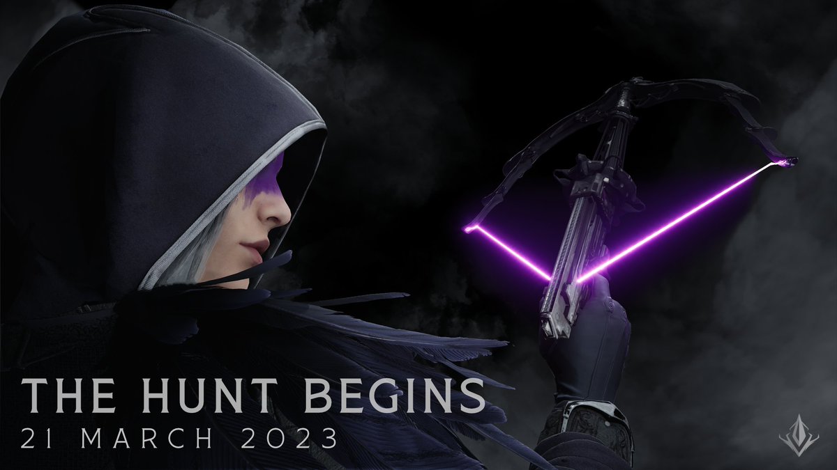 PredecessorGame's tweet photo. It's almost time for the hunt. Are you ready? 🏹

The first original Hero to join #Predecessor arrives on March 21st.  

Keep an eye out for more information about this dangerous hunter later this week. https://t.co/kKWc307XFi