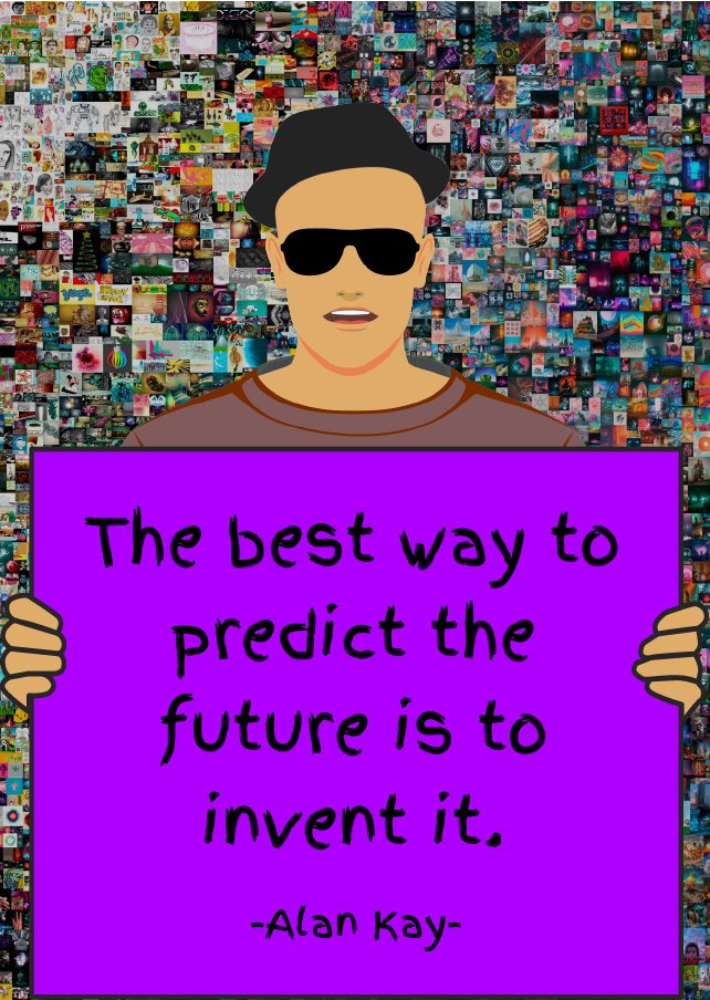 "The best way to predict the future is to invent it." 
- Alan Kay, computer scientist and entrepreneur.

#SiliconVBoys #NFT #NFTCommunity #NFTartwork #NFTProjects #NFTcollections #NFTsales