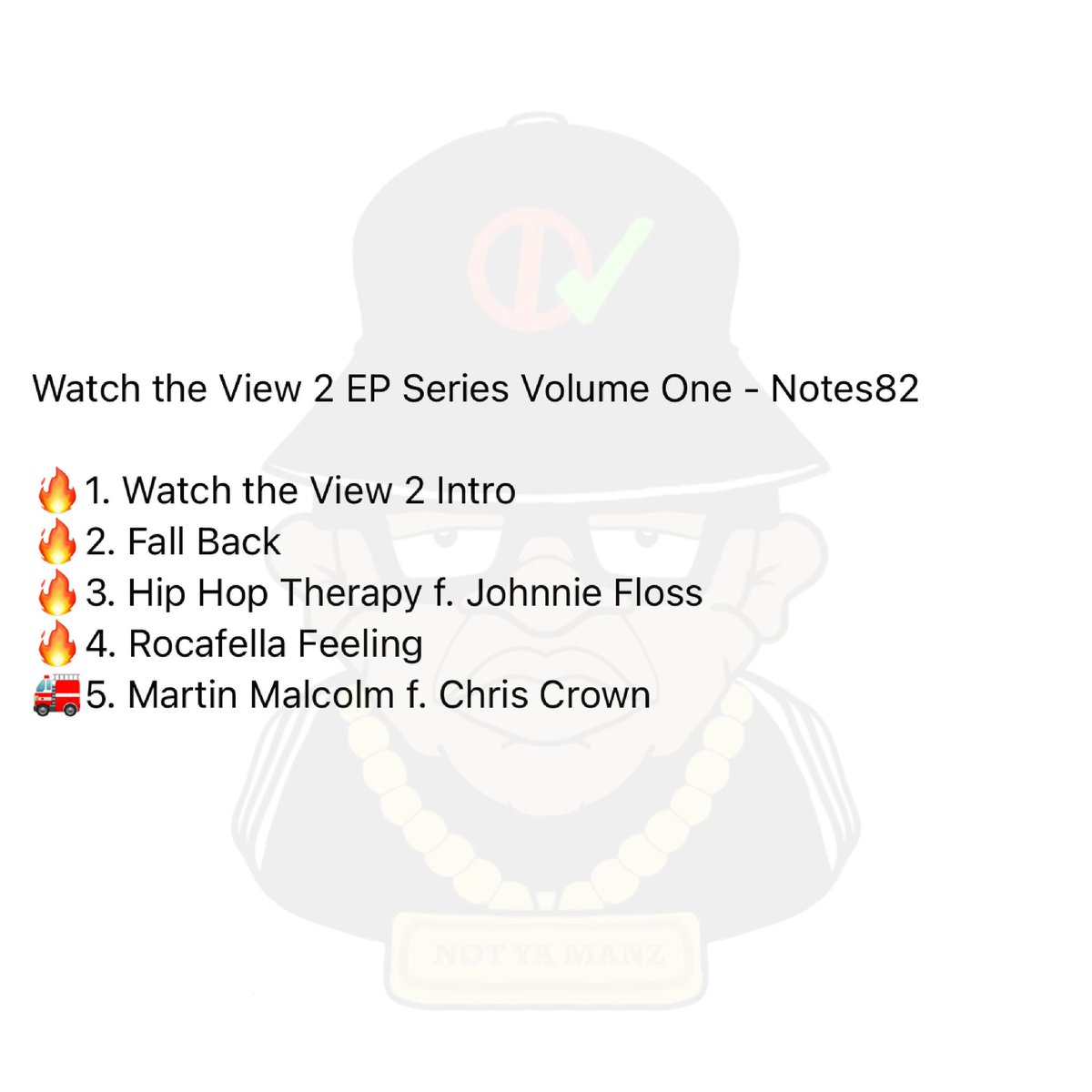 NotYaManz's tweet image. Watch the View 2 EP Series Volume One - Notes82
#NotYaManz #Shorts #Rap #HipHop #Review #NewMusic #notes82 @notes82_